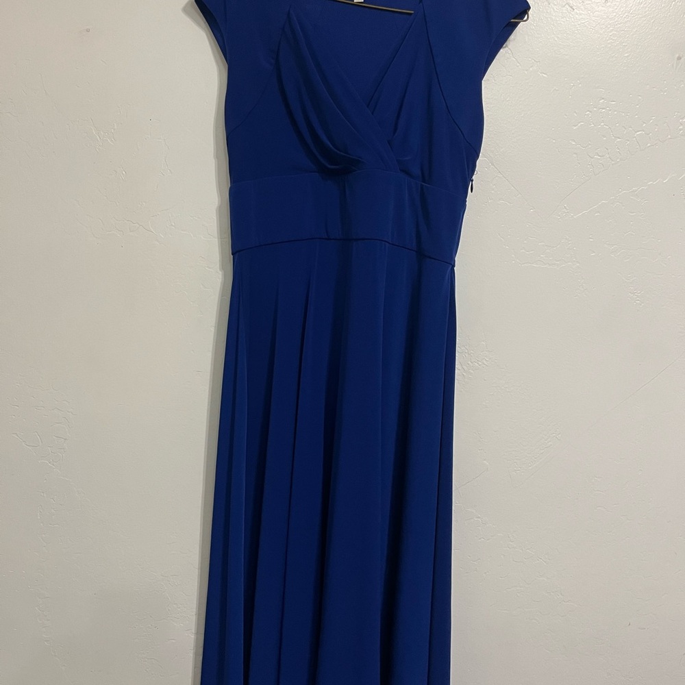 Coldwater Creek Cobalt Blue Sleeveless Maxi Dress